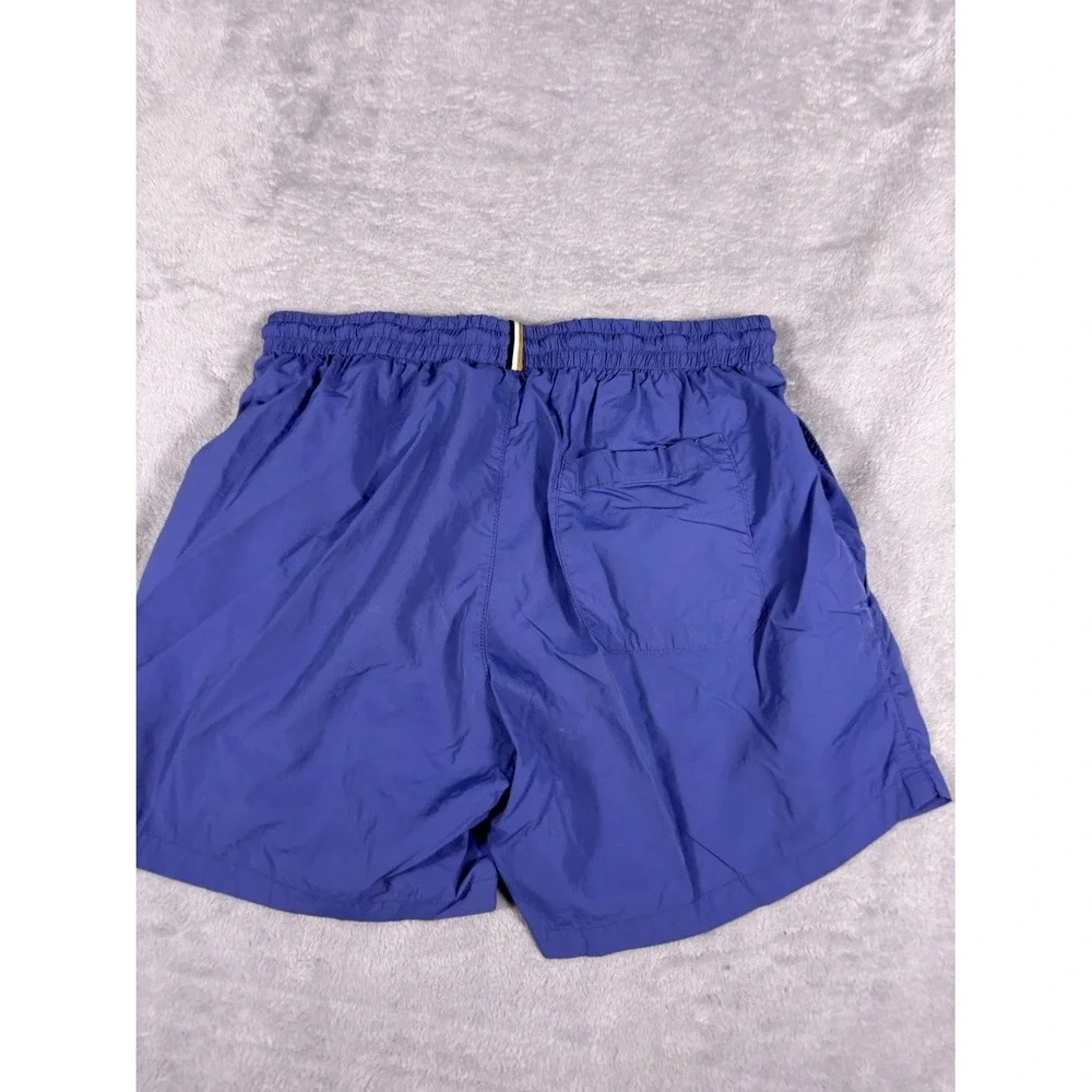 Boss Swim Trunks S Blue Mens Drawstring Elastic Waist